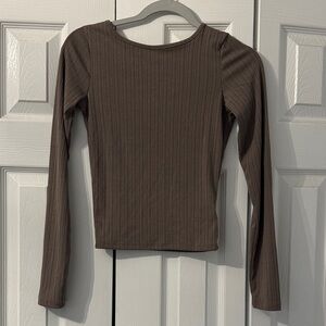 Cotton On Chocolate Long Sleeve Top